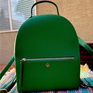 Tory Burch Kelly Green Mini Backpack